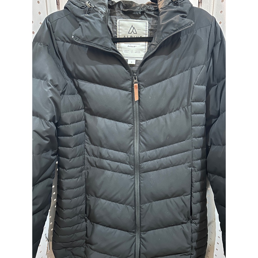 ALPINE Boulder CO Black Puffer Hooded Winter Jacket Women's Size S - Picture 3 of 10